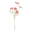 Simulación 3D 5 Cabezas Flor Gesang Decoración del Hogar Decoración de Boda Arreglo Floral para Exteriores Accesorios para Fotografía Flor Artificial