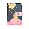 Novo Porta-Cartões de Couro A6 Estrela Nuvem Rosa Caderno Coleção Folha Solta Estudante Caderno Planejador Desenho de Alto Valor