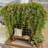 Miniatura Vid Trepadora Rama Vegetación Valla Decoración Hilo de Algodón Rama de Sauce Diario Modelo DIY Flor Vid