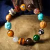Estilo étnico brincadeira de texto pulseira Duobao osso de camelo do Tibete ágata com conta amantes pulseira Duobao fornecimento atacadista ao vivo