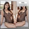 Lingerie Sexy Plus Size Transparente Maiô Suspensório Entrepernas Abertas Body Sem Tirar Conjunto Feminino 8542