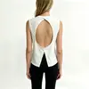 Chaleco deportivo sin mangas transfronterizo para mujer, top de running y fitness de verano, cobertura ligera de yoga, hermosa espalda, ropa de yoga de secado rápido