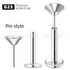 Pin de Aleación de Titanio G23 Cabeza de Embudo Tapón Cabeza de Uña Labial Accesorios Joyería para Piercings Corporales