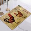 Jogo Americano de Linho Transfronteiriço Galo Pastoral Girassol Jogo Americano Coaster Isolante Térmico para Casa Cozinha Linho Anti-escaldante Jogo Americano Ocidental