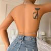 Ins2026 Verano Europeo y Americano Estilo Nuevo Venta Directa Aliexpress Nuevo Sexy Espalda Descubierta Chaleco de Corazón Acrílico 20667