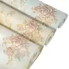 Papel Pintado Autoadhesivo 3D Tridimensional Engrosado No Tejido Precisión Estilo Europeo Pastoral Dormitorio Cálido Cabecera Sala de Estar Pared de Fondo Papel Pintado