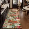Alfombra de Cocina de Bucle Nuevo Estilo, Tira Larga, Retro, Engrosada, Antideslizante, Absorbente de Agua para el Hogar, Resistente al Aceite, Resistente a la Suciedad, Alfombra para Pies