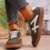 Tênis de Treino Alemão Casual Retrô com Sola Grossa para Mulheres, Tênis Esportivo com Cadarço Estilo College, Novo Modelo 2026 Sapatos Casuais Transfronteiriços