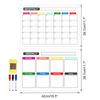 Ct901-Ct928 Pizarra Blanca Magnética Borrable Semanal y Mensual Tablero de Notas Mensajes Pegatina para Refrigerador Calendario Pegatina de PVC