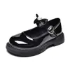 Zapatos de vestir planos con lazo para niños mayores, zapatos de princesa, zapatos de piel para niñas, zapatos negros de piel para actuación y escuela para primavera y otoño