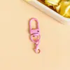 Fecho de Porta Pequeno Pintado na Cor Maca Acessórios de Fecho Lagosta Chaveiro DIY Pingente de Bolsa Acessórios Fivela para Pendurar Boneca