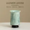 Conjunto de Chá com Bule Cerâmico Hexagonal de Esmalte Cristalizado, Um Bule e Duas Xícaras, Bule de Cerâmica Gire-no-Torno Doméstico, Caixa de Presente para Xícara de Chá
