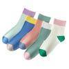 Calcetines Zhuji para mujer primavera y verano nuevos calcetines color dopamina marea calcetines de algodón transpirables desodorantes absorbentes de sudor de fibra de bambú al por mayor