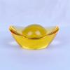Adornos de lingotes de cristal, cornucopia de lingotes de oro, lingotes pequeños, esmalte de colores, adornos comerciales, pequeños regalos decorativos para inauguración de la casa.