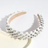 Diadema de cuero transfronteriza, nueva tendencia de moda, diadema con remaches, dulce y genial, Joker, accesorios para el cabello antideslizantes a presión, venta al por mayor