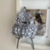 Bolso Tote de Moda Estilo Ballet para Mujer 2026 Primavera Nuevo Estilo Lindo Lunares Gran Capacidad Lona Mochila de Hombro