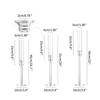 Accesorios para Bodas Transfronterizas Guía de Camino Portavelas de Acrílico Transparente de 6 Brazos Decoración de Mesa para Auditorio de Bodas Fiesta Portavelas Romántico