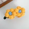 Grampo de Cabelo Flor de Lã Banana Outono Inverno para Mulheres 2025 Novo Clipe Torcido de Alta Qualidade Clipe Vertical Clipe de Agarrar Parte de Trás da Cabeça Acessório de Cabelo