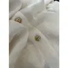 Recomendación PrincipalCamisa Larga de Manga Larga Oversize Yuran 26 Estilo Nuevo de Principios de Primavera Bloque de Color Lino Botón de Hongo Diseño de Doble Bolsillo