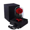 Adorno de Rosa Preservada en Cúpula de Cristal, Caja de Regalo de Rosa Preservada, Regalo de San Valentín, Personalizable, Venta al por Mayor desde el Fabricante