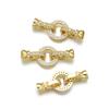 Hebilla de Lazo de Circonita Rellena de Oro de 18K con Perla Hebilla en Forma de Flor Accesorios de Joyería DIY Conexión de Cadena para Suéter Hebilla de Acabado Cabeza