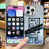 Produto popular de comércio exterior: linhas simples, personalizado, melhor capa de celular com espelho para selfie e maquiagem para iPhone 17 Pro Max, capa rígida