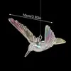 Decoración colgante para techo de hotel, Adorno colgante transparente de cristal acrílico para boda en casa, Diseño de pájaro colibrí