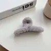 Pinza de Pelo de Felpa de 12 cm para Otoño e Invierno para Mujer, Pinza de Tiburón para Recogido en la Parte Trasera de la Cabeza, Accesorio para el Cabello, Horquilla, Pinza para el Cabello para la Parte Trasera de la Cabeza de las Mujeres