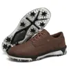 Suministro Directo del Fabricante X20, Zapatos de Golf de Gran Tamaño Transfronterizos, Estilo Casual, Zapatos con Cordones y Clavos Fijos para Hombre, Diseño Bordado