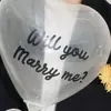 Adereços para Fotografia de Pedido de Casamento Vestido de Noiva Balão Importado Adesivo Decorativo Balão Expressão de Aniversário Coreia do Sul Foto Amor