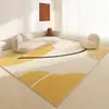 Tapete Moderno Simples Estilo Creme para Sala de Estar Grande Área Cobertura Total Tapete para Sofá Mesa de Centro Tapete de Quarto de Casa Tapete de Piso