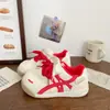 2025 Novo Outono Estilo Campus Sapatos Esportivos Brancos de Sola Grossa para Mulheres Sapatos de Treinamento Moral Estilo Coreano Nicho Chique Tênis de Estudante