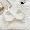Camisola de Encaje Puro Deseo para Mujer, Espalda con Tiras de Belleza Sin Costuras y Almohadillas en el Pecho, Estilo Corto, Versátil, Se Puede Usar como Ropa Exterior