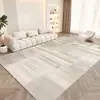 Tapete Estilo Cream para Sala de Estar, Fácil de Cuidar, Tapete de Veludo Cristal para Casa, Não Lavável, Limpável com Pano, Impermeável, Tapete para Piso de Quarto, Antiderrapante