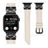 Adecuado para Apple Watch Generaciones 1-10 Correa de Cuero para Reloj Apple Cuchillo de Mariposa Cola de Narria Correa de Reloj Inteligente