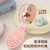Pente com Almofada de Ar Dobrável, Conjunto Portátil Tudo-em-Um, Pente Dois-em-Um com Espelho, Mini Pente Massageador com Espelho