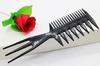 Cabeleireiro cabelo pente de destaque três-em-um pente costelas pente pente de cabelo pente de plástico destacando ferramentas de cabelo