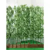 Bambú artificial para paisajismo, bambú falso para decoración en macetas interiores y exteriores, plantas artificiales, flores artificiales, divisor, bambú biomimético