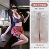 Meiziya Uniforme Estudiante Cuadros Sexy Tentación Deseo Puro Juego de Rol Lencería Conjunto de Dos Piezas Pijamas para Mujer