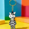 Llavero Colgante Muñeco Animal Dibujo Animado Ojos Grandes Jirafa Rey León Llavero para Bolso Pequeño Regalo Temático Mayoreo