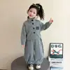 Conjunto Nuevo para Niñas 2026 Ropa de Otoño Elegante Infantil Cuello Alto Rayado Temporada de Primavera y Otoño Ropa Deportiva para Bebé Conjunto de Dos Piezas Venta al por Mayor