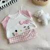 Conjunto de Moletom para Meninas Primavera e Outono 2026 Novo Estilo Roupa de Outono Estilo Coreano para Bebê Roupas de Outono para Crianças