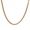 Moda Europeia e Americana Estiloso Simples Corrente Caixa de Aço Titânio Corrente de Cintura Aço Inoxidável Banho de Ouro 18K Corrente Lisa Pulseira Tornozeleira