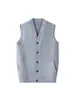 Colete Cardigan Masculino Yingao Estilo Old Money Engrossado Outono Inverno Novo Quente Camada Base de Negócios para Meia-Idade