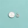Colgante Panda Bambú Estilo Chino Plata Esterlina S925 Carácter Fu de Paz Anillo de Bambú Colgante Accesorios para Pulsera DIY