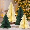 Adornos de Árbol de Navidad de Papel Grueso Creativo Europeo y Americano Adornos de Panal para Escritorio de Ventana de Navidad Adornos de Panal para Árbol de Navidad