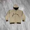 Street Hip Hop Vintage Impresso Preto Zip Hoodie Feminino 2022 Y2K Harajuku Jaqueta Suéter Mulheres