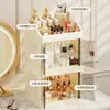 Caja de Almacenamiento Plegable Apilable para Labiales, Cosméticos y Productos de Cuidado de la Piel; Gabinete de almacenamiento para cosméticos; Palabra Clave Transfronteriza