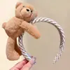 Lindo y Dulce Lazo para el Cabello con Forma de Flor, Cuerda Creativa de Esponja para Moño, Accesorio para el Cabello con Diseño de Nicho, Estilo de Dibujos Animados