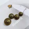 Botão de metal para terno de casaco em forma de 8, vestimenta formal, costurado à mão, topo de fábrica direta, liga metálica, botão de perna alta, atacado